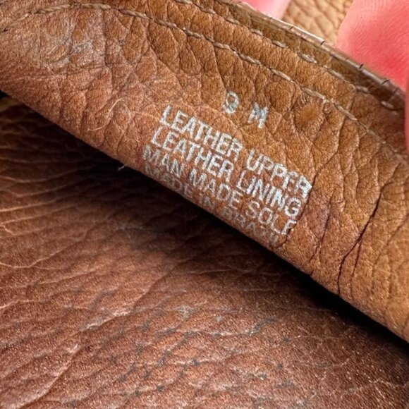 Tory Burch Tan Kendrick Royal Pebble Leather Slip On Moccasin 9 Driving Loafers - Picture 9 of 9